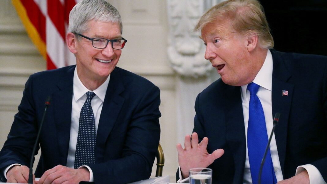 Tim Cook and Donald Trump