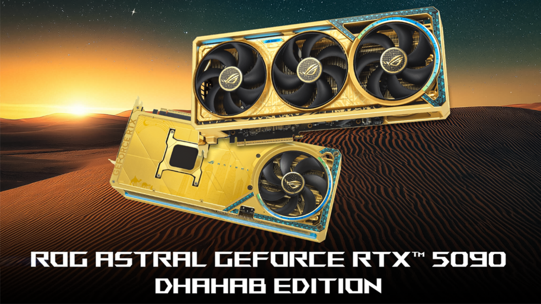 ASUS ROG Astral GeForce RTX 5090 Dhahab “Gold” Edition