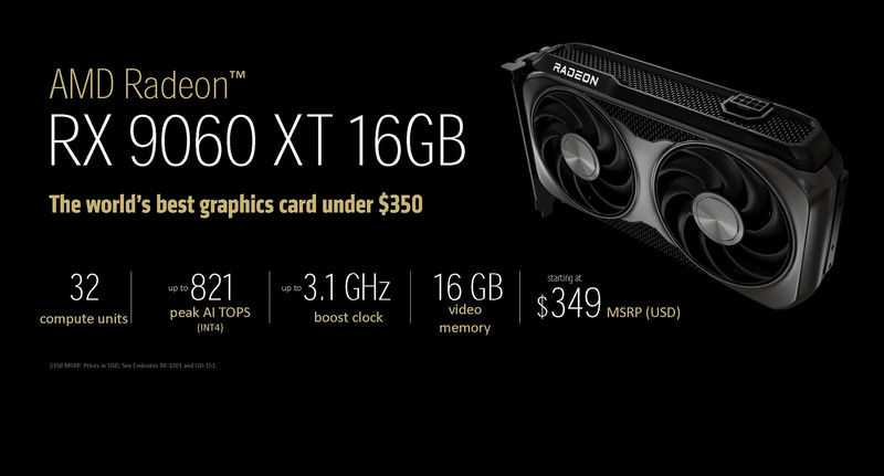 AMD Radeon RX 9060 XT